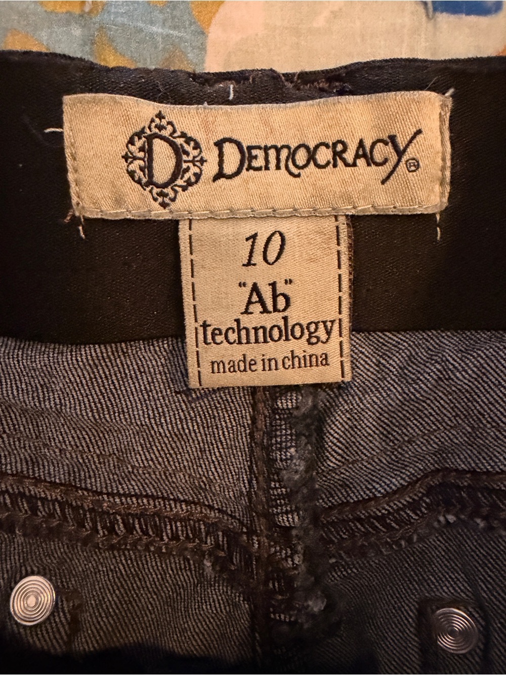 DEMOCRACY 10 Stretch Skinny Jeans Dark Wash - Picture 4 of 10